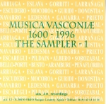 Portada del disco Musica Vasconiae 1600-1996 (Orio : Aus_Art_recordings, D.L. 1996)